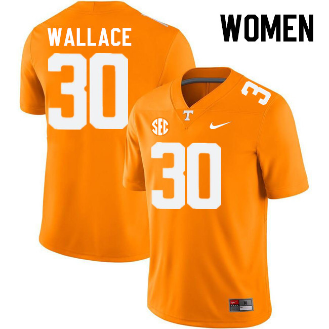 Women #30 Jamal Wallace Tennessee Volunteers College Football Jerseys Stitched-Orange